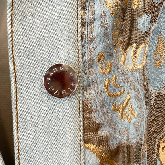Sandro Blue and Gold Ori Jacket - Picture 5 of 14